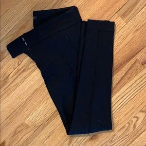 LOFT Black Pants with front Stripe Detail (Skinny)